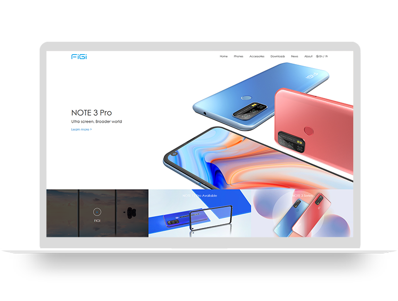 雙語言智能手機(jī)品牌官網(wǎng)定制 英語法語外貿(mào)網(wǎng)站建設(shè)